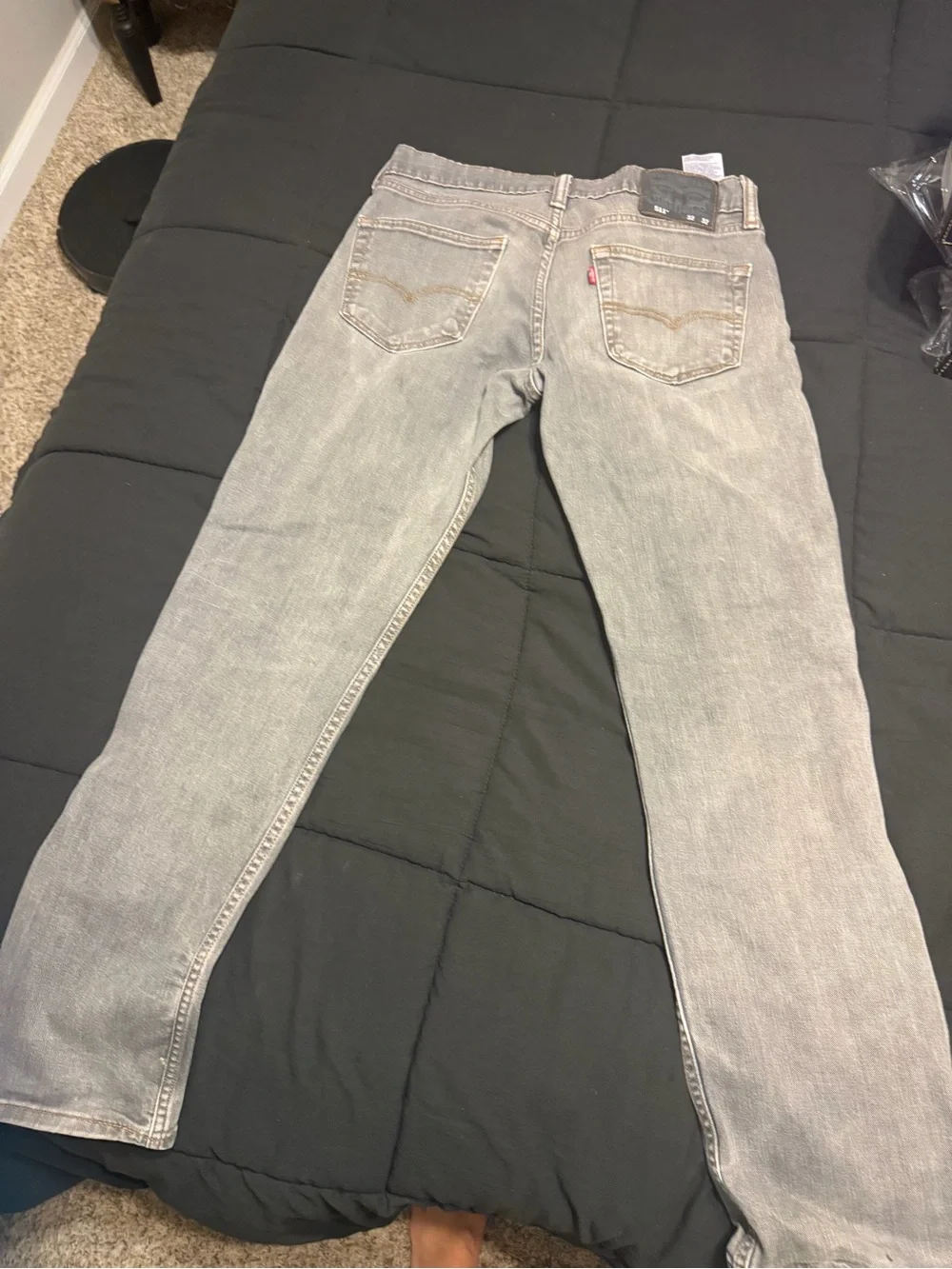 Levi’s 511 Men’s Slim Fit Jeans 32x32 Faded Gray Charcoal Denim